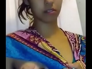 indian chick milking the brush pair