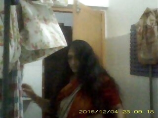 Sexy Adult Indian Milf Undressing will not hear of saree Up Bathroom Teaser Video